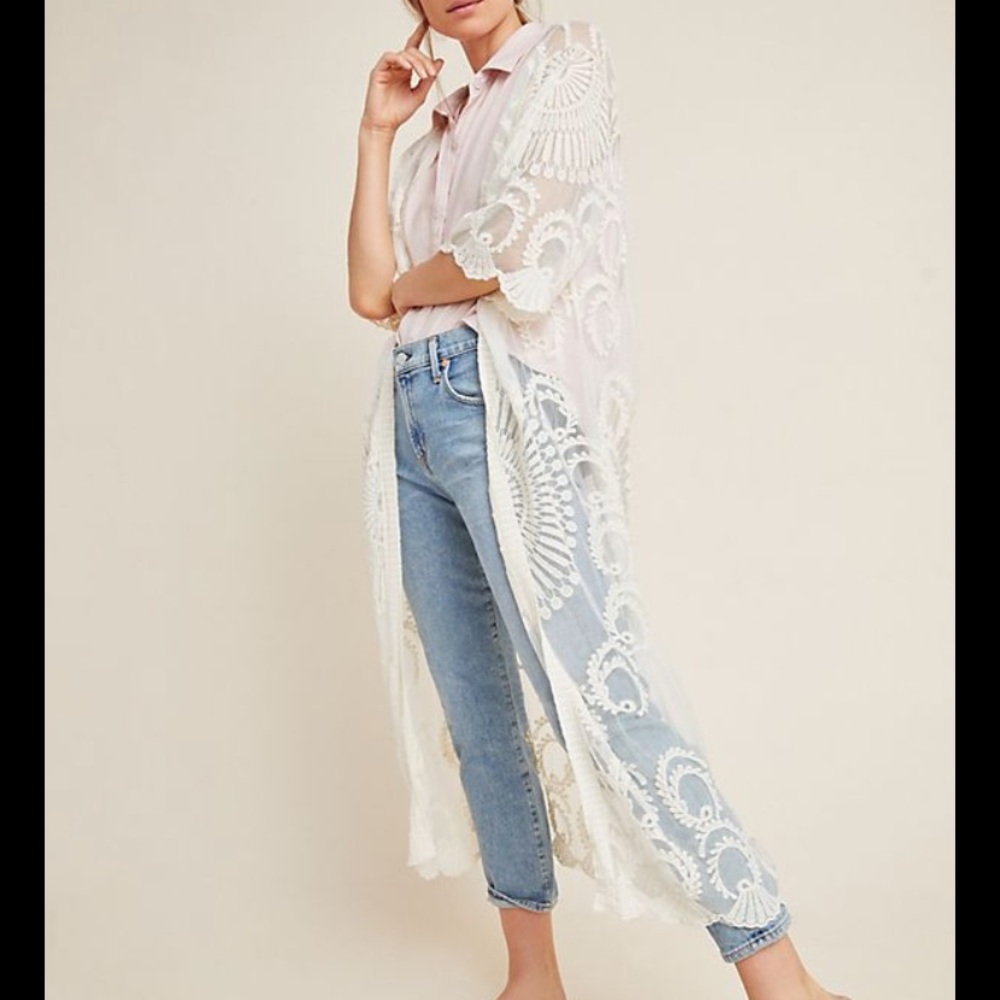 Angelica lace kimono/duster